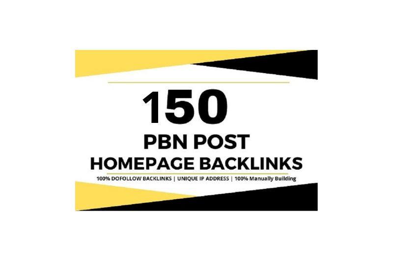 I will make 150 PBN do follow High DA PA homepage parmanent backlinks
