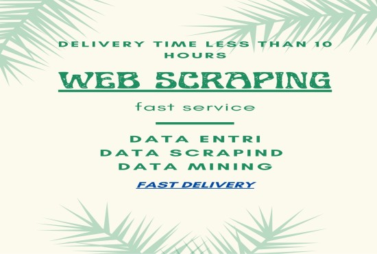 I will do web scrapping, data mining and data entry