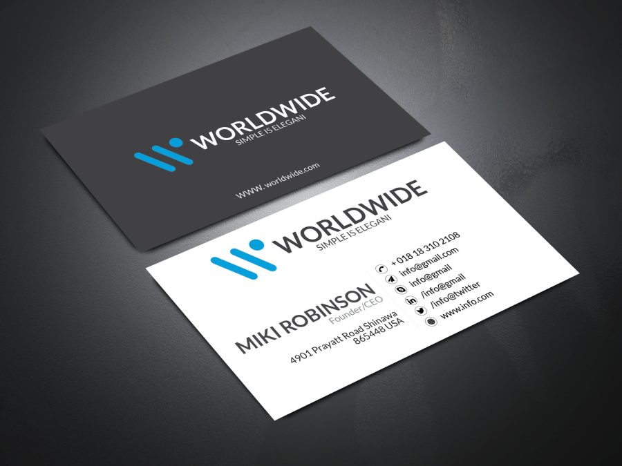 I Will Create a Business Card Two Side 