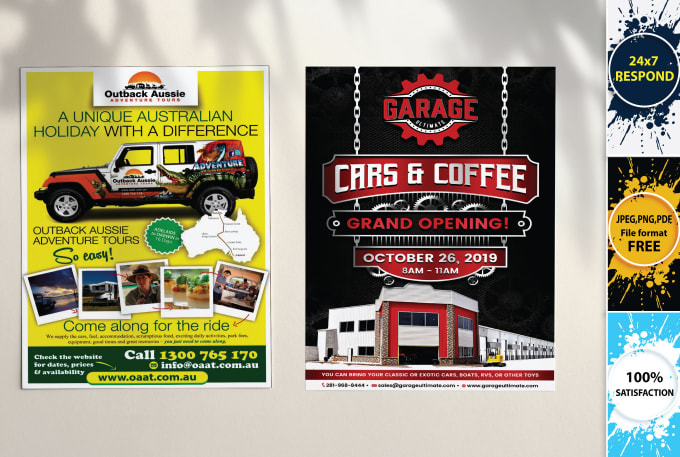I will design flyer, poster or postcard