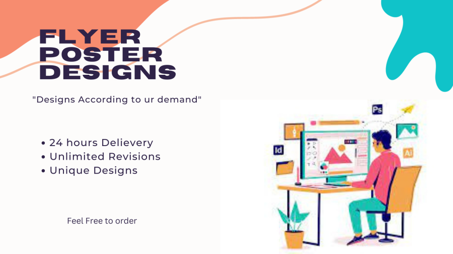 I will design flyer, poster or postcard