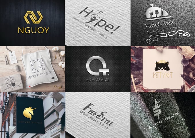 I will design a professional minimalist and flat logo, T-shirts print design & stickers.
