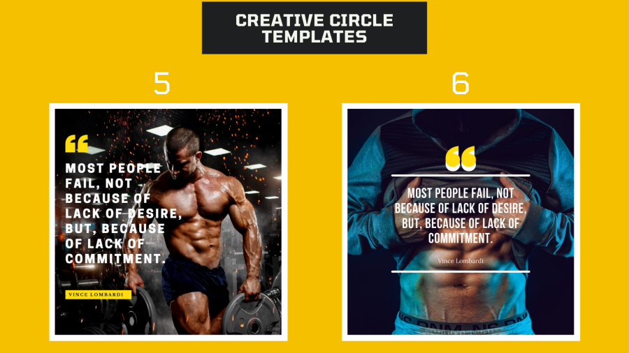 I will design 25 motivational fitness quotes with your logo