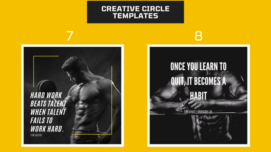 I will design 25 motivational fitness quotes with your logo