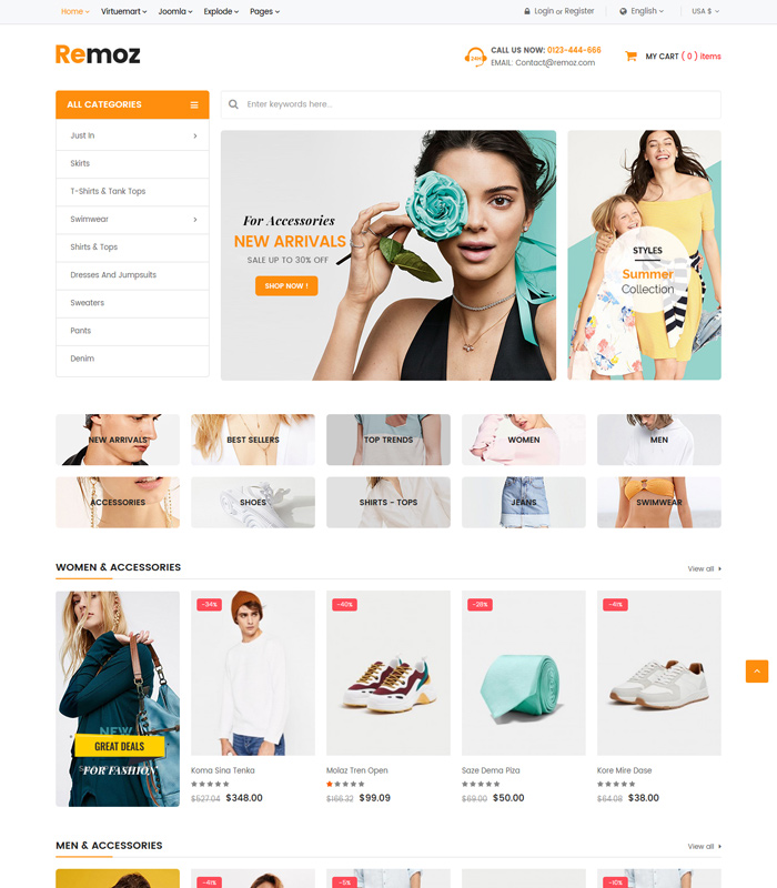 Very Good and simple E-COMMERCE web Template for your need