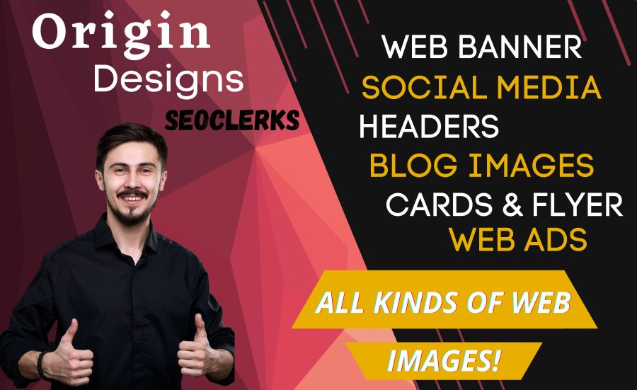 I will design website banner ads, header image, and blog image