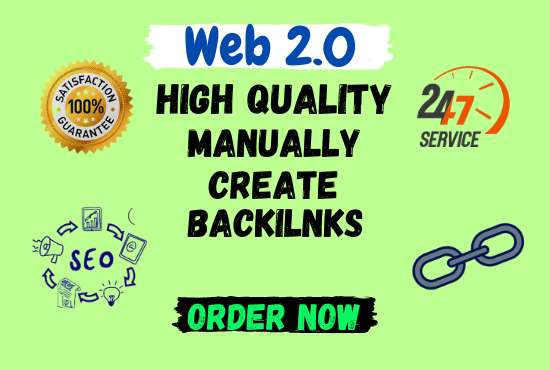 I Will manually build high authority 50 web2.0 backlinks