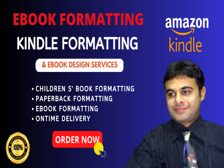 I will do ebook formatting, kindle book, paperback formatting
