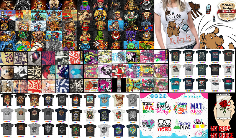 i will deliver 55k editable t shirt for all pod platform such as merch by amazon etc