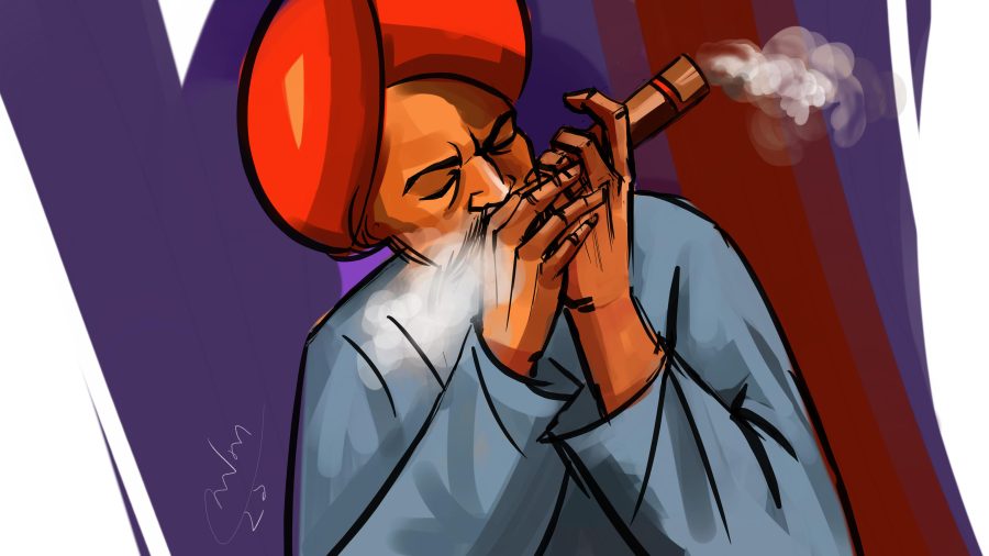 free hand character illustration