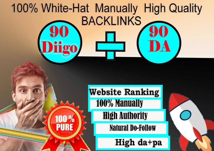  dofollow 90 Diigo backlinks for google top ranking your site