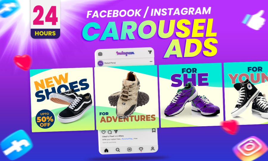 I will design for your social media carousels ads, carousel post