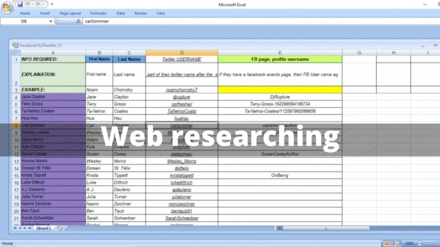 I will do any type of data entry ,web scraping, data mining and web research work