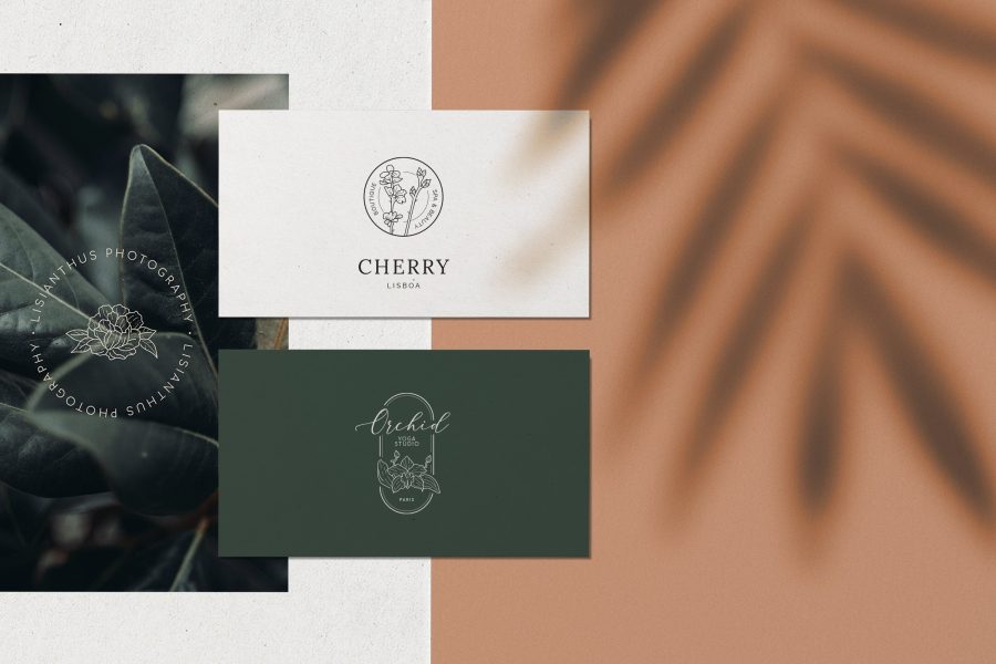 Floral Logo Kit design high quality 