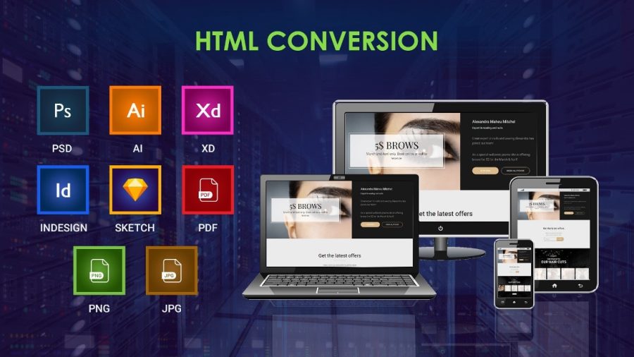 I will convert PSD to html/bootstrap , XD to Html/bootstrap any kind of conv