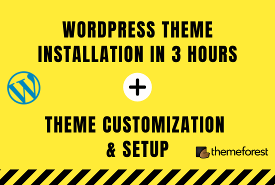 I will do premium wordpress theme installation in 3hrs, setup demo, and customize