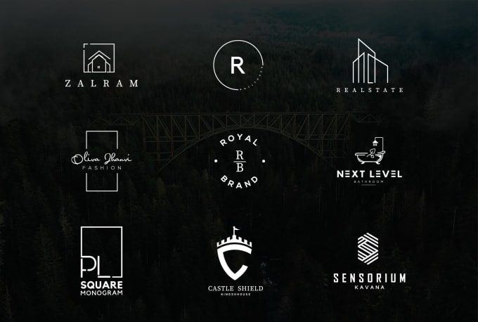I will design modern minimalist flat professional business and company logo