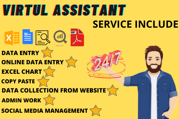 I will do excel data entry, copy paste, excel chart, shopify product virtual assistant