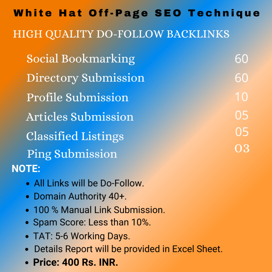 High Quality Do-Follow Backlinks