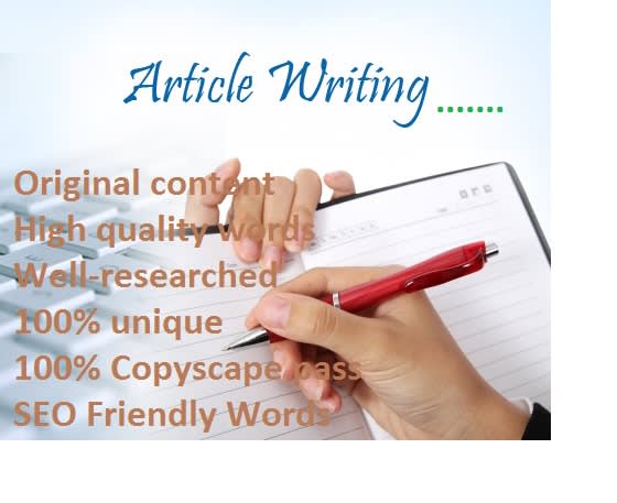 I'm a professional article writer, and I'll write a unique and SEO optimized article for you 
