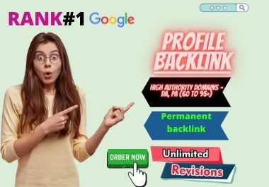 I will create 60 high authority do follow seo profile backlinks 