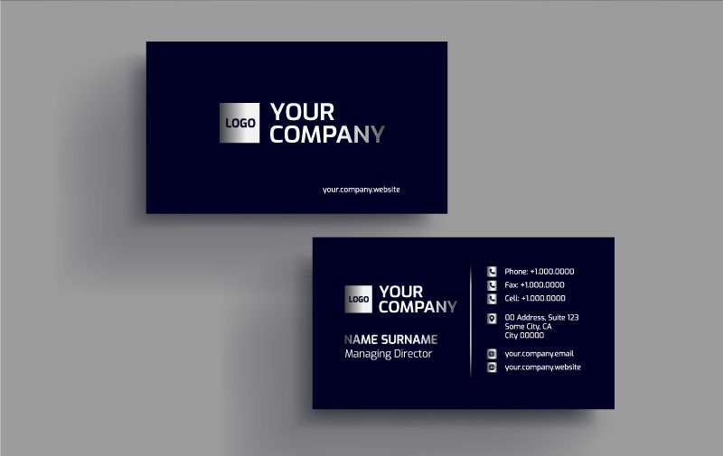 I will create a luxury card for your business
