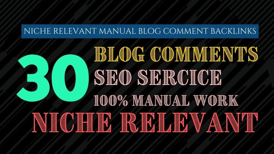  I will create 30 niche relevant manual blog comment backlinks in google rank