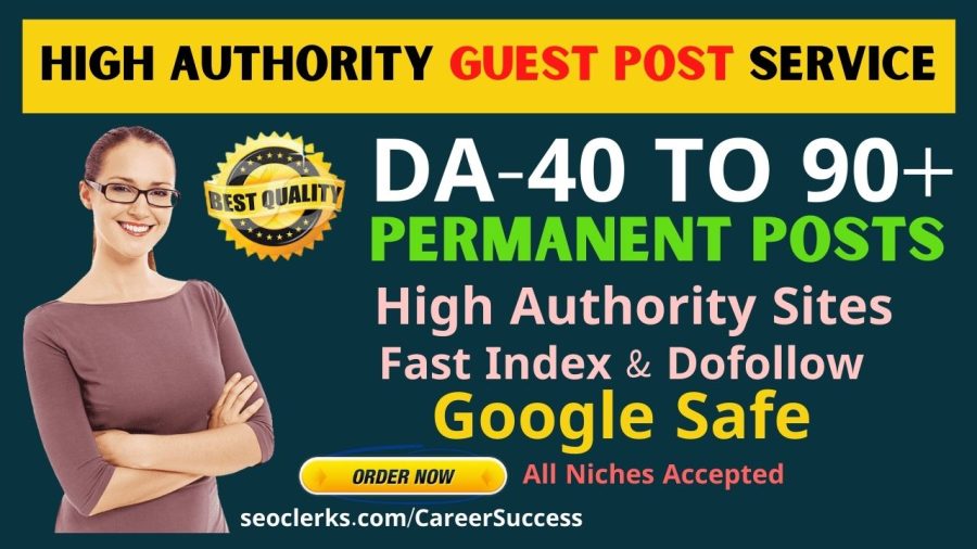 I will publish 5 guest post on high da 90 with dofollow backlink