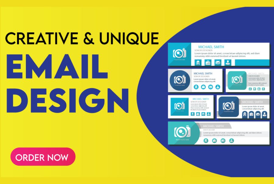 design a stunning mail chimp email, newsletter template