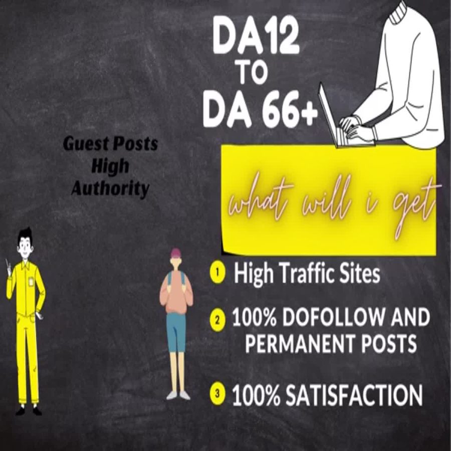 I will do guest posts on high DA,DR and high traffic websites 