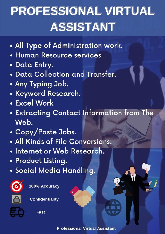 I will be your professional Virtual Assistant, Data entry, Data management, Web Research, Typing, HR