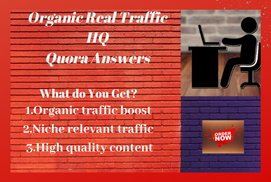 Guaranteed 50 high quality quora answer for your website traffic 