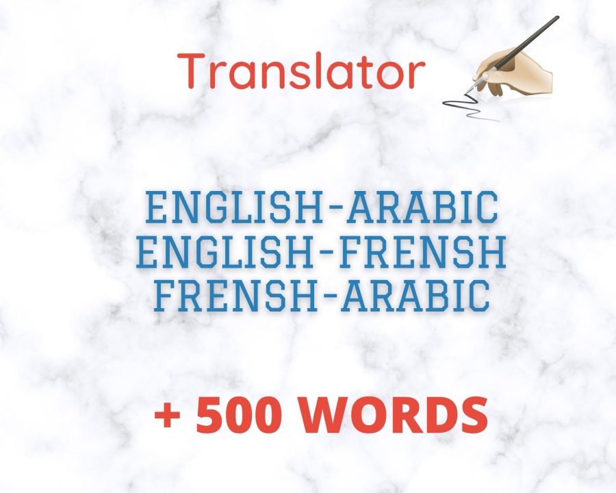 Very good quality of translation of articles in different topics into: English-French-Ar