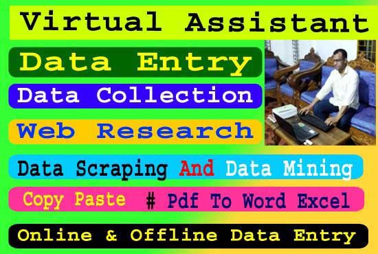 I will do data entry, data search, data collection, copy, paste, google sheet
