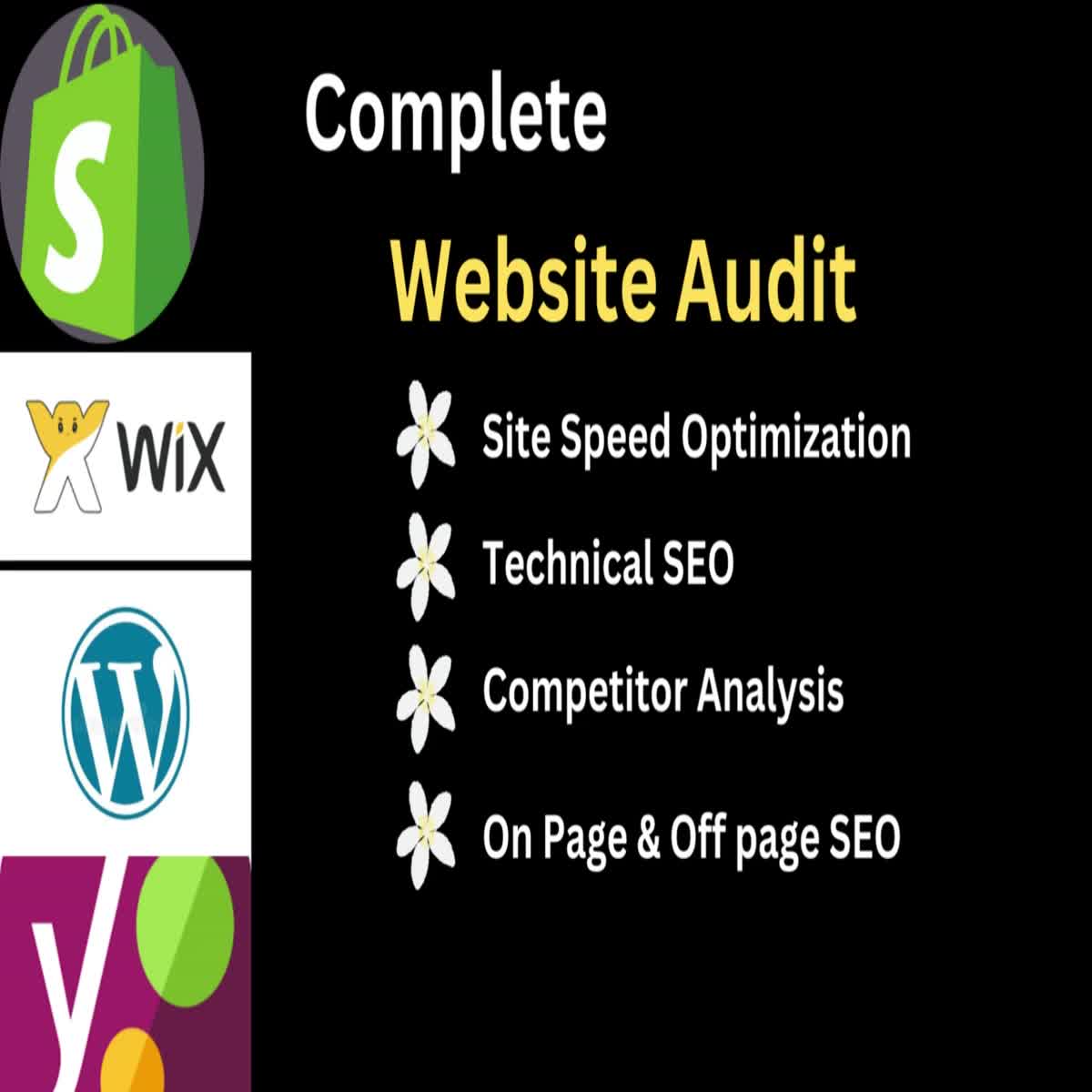 I will provide details audit with competitor analysis