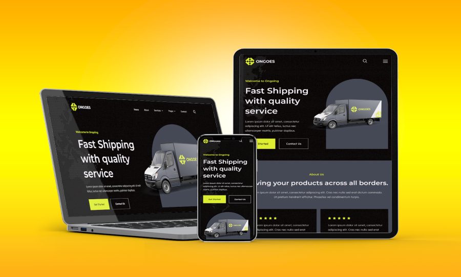 I will design website for logistics trucking dispatch freight broker cargo moving 3pl