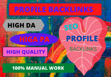 20 manual profile backlinks white hat High DA link building service for google top ranking 