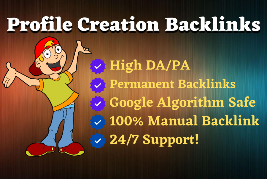 I will do manually 200 high quality Profile Creation backlinks for SEO link building