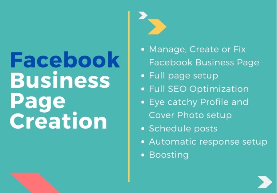 Create, manage or fix SEO optimized facebook Business Page including FB Page, FB Shop, E-c