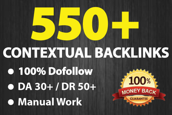  do 500 high quality contextual seo dofollow backlinks