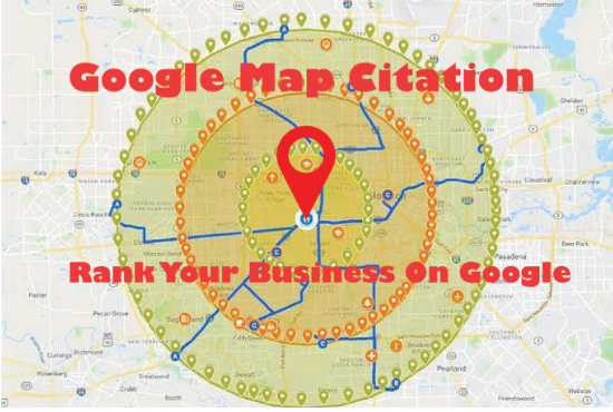 Manual 550 Google maps Citation for local SEO and google my business page local citation