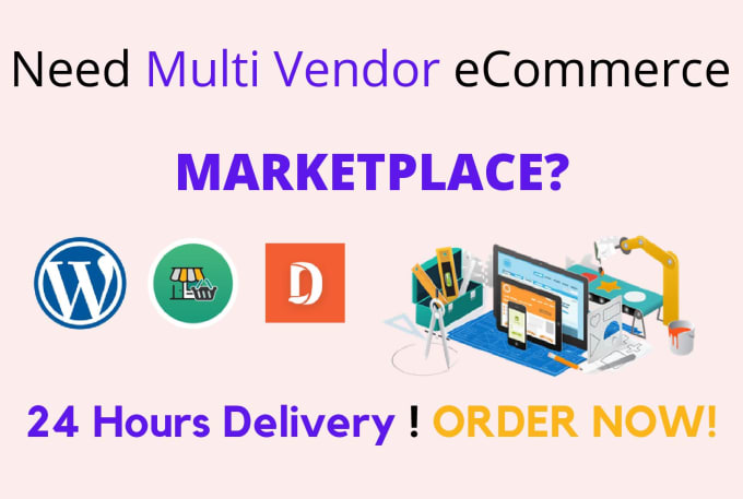  I will develop a professional multi/single vendor, marketplace website, or ecommerce store