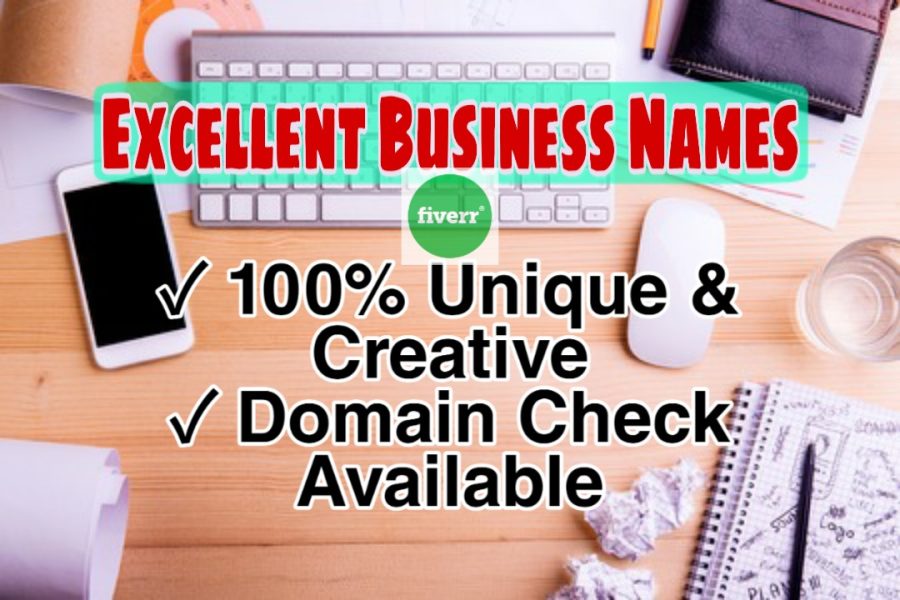 I will create premium, SEO friendly business name, brand name, domain name and slogan