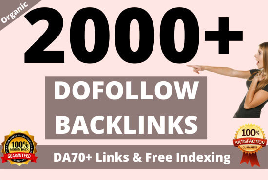 2000 high quality white hat contextual SEO dofollow backlinks
