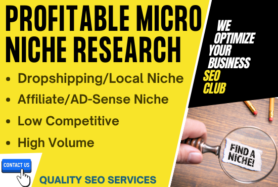 I will find you a low competitive, high traffic, profitable niches