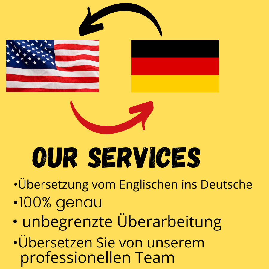 I will professionally translate your text English to German and German to English