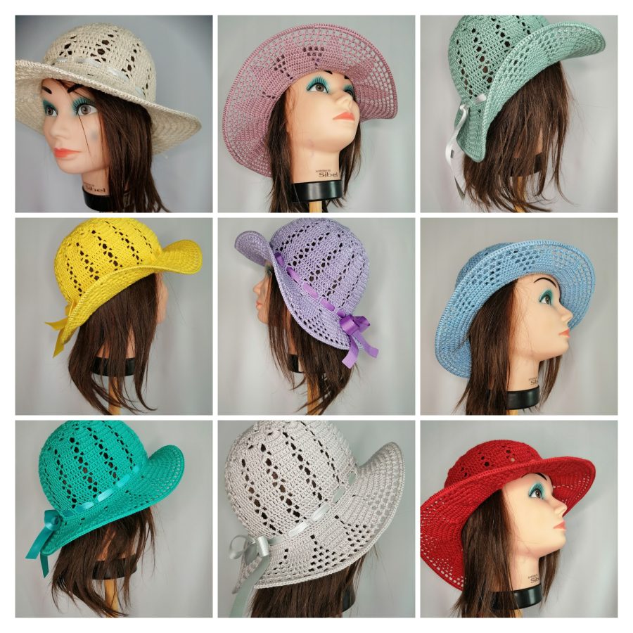 Cotton hat.Handmade.Free delivery.
