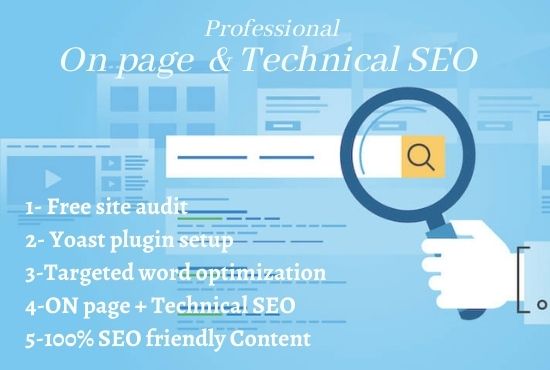 I will do ONpage SEO and technical SEO for your website 