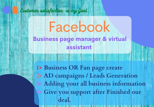 I will be your Social marketing manager and virtual Assistant 