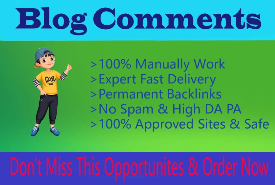 I Will Make 100 Manually Blog Comments With High DA PA For Website Ranking